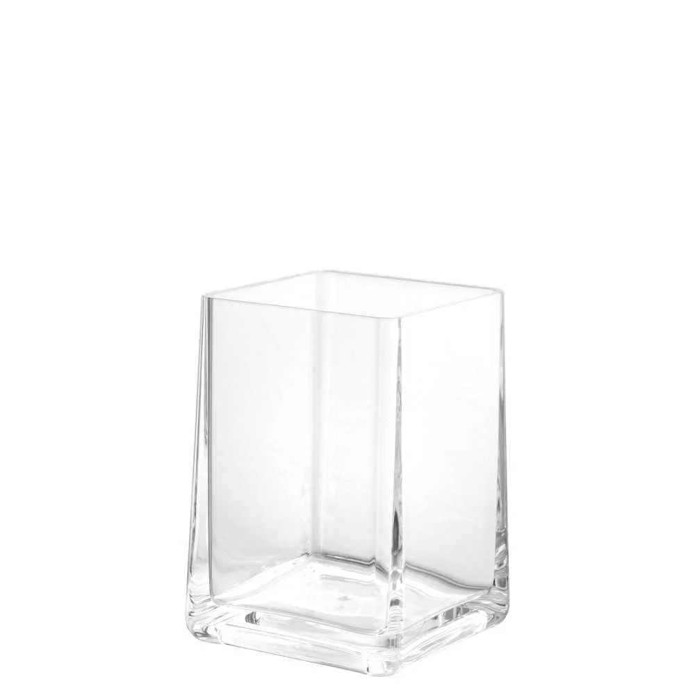 Bicchiere bagno quadro in acrilico trasparente di H&H