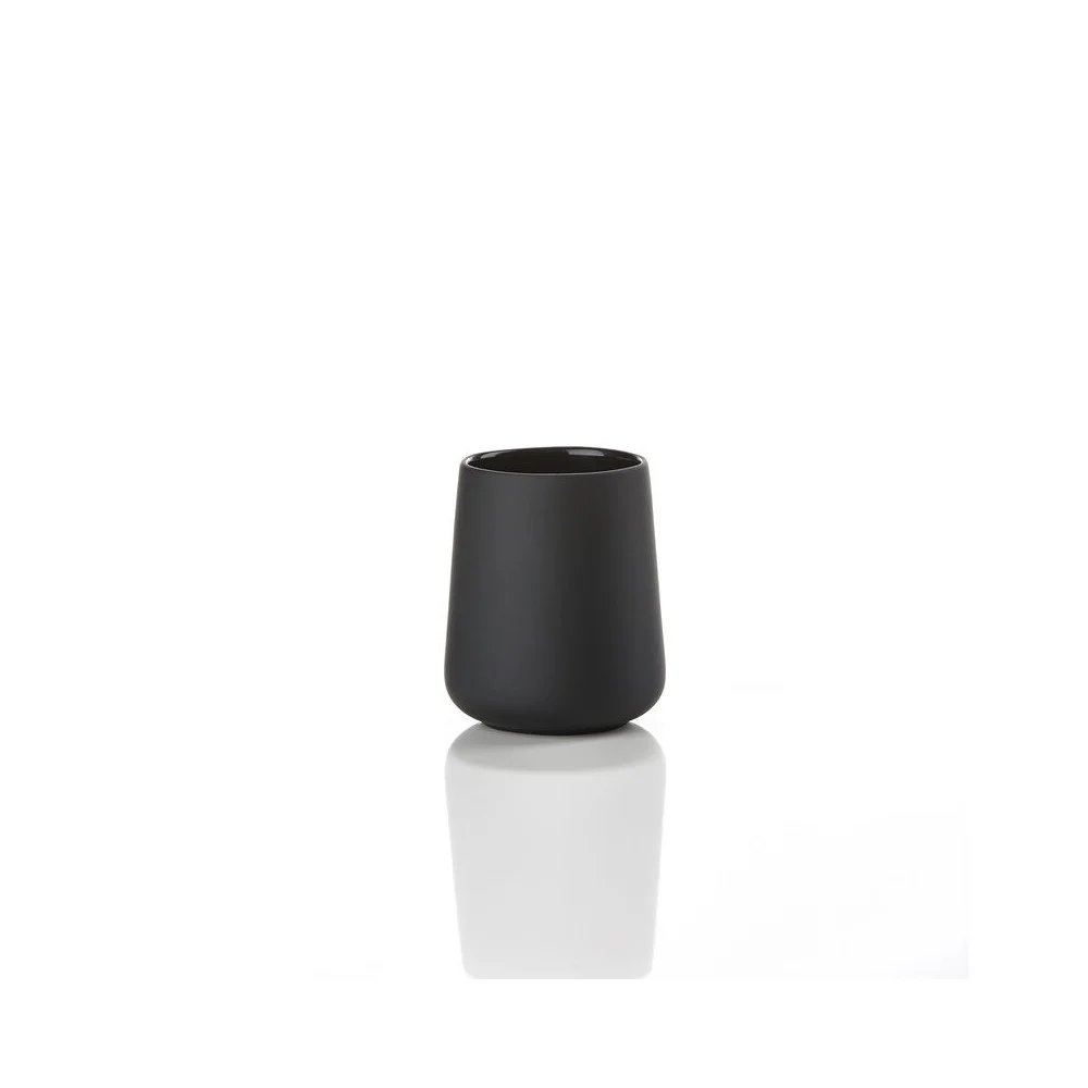 Bicchiere Portasapone Nova One Nero Design Moderno