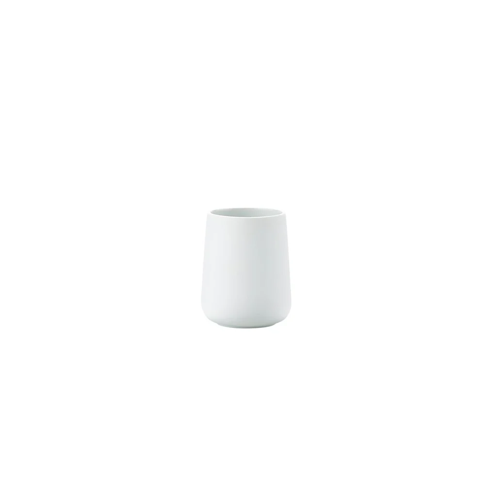 Bicchiere portaspazzolini Nova Bianco 8x10 cm – Essenzialità raffinata