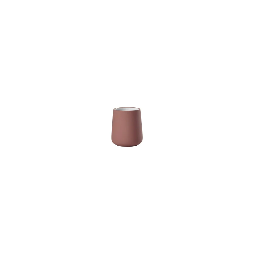 Bicchiere portaspazzolini Nova Peach Red 8x10 cm – Vivacità e carattere