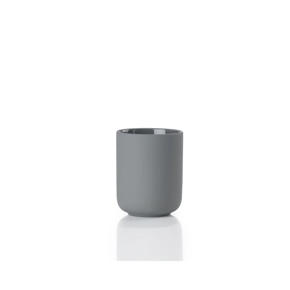 Bicchiere portaspazzolini Ume Grigio 8,3x10,3 cm – Sobrietà raffinata