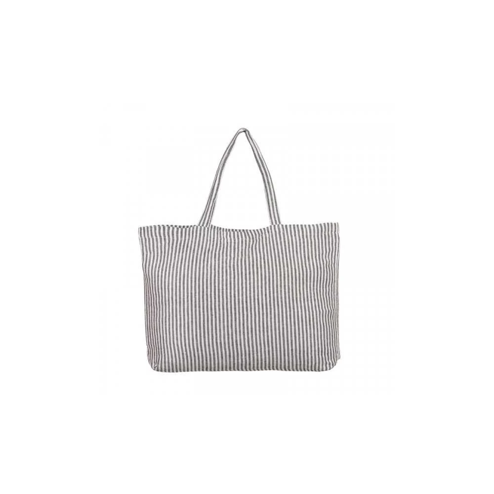 Borsa Vezzani Lino Nero 60x35 cm