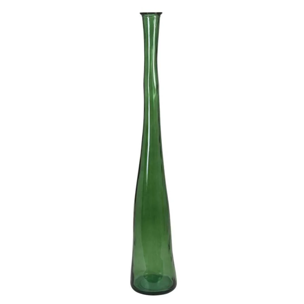 Bottiglia Decorativa Vonigo Ø18x120 cm – Vetro Verde Elegante e Slanciato