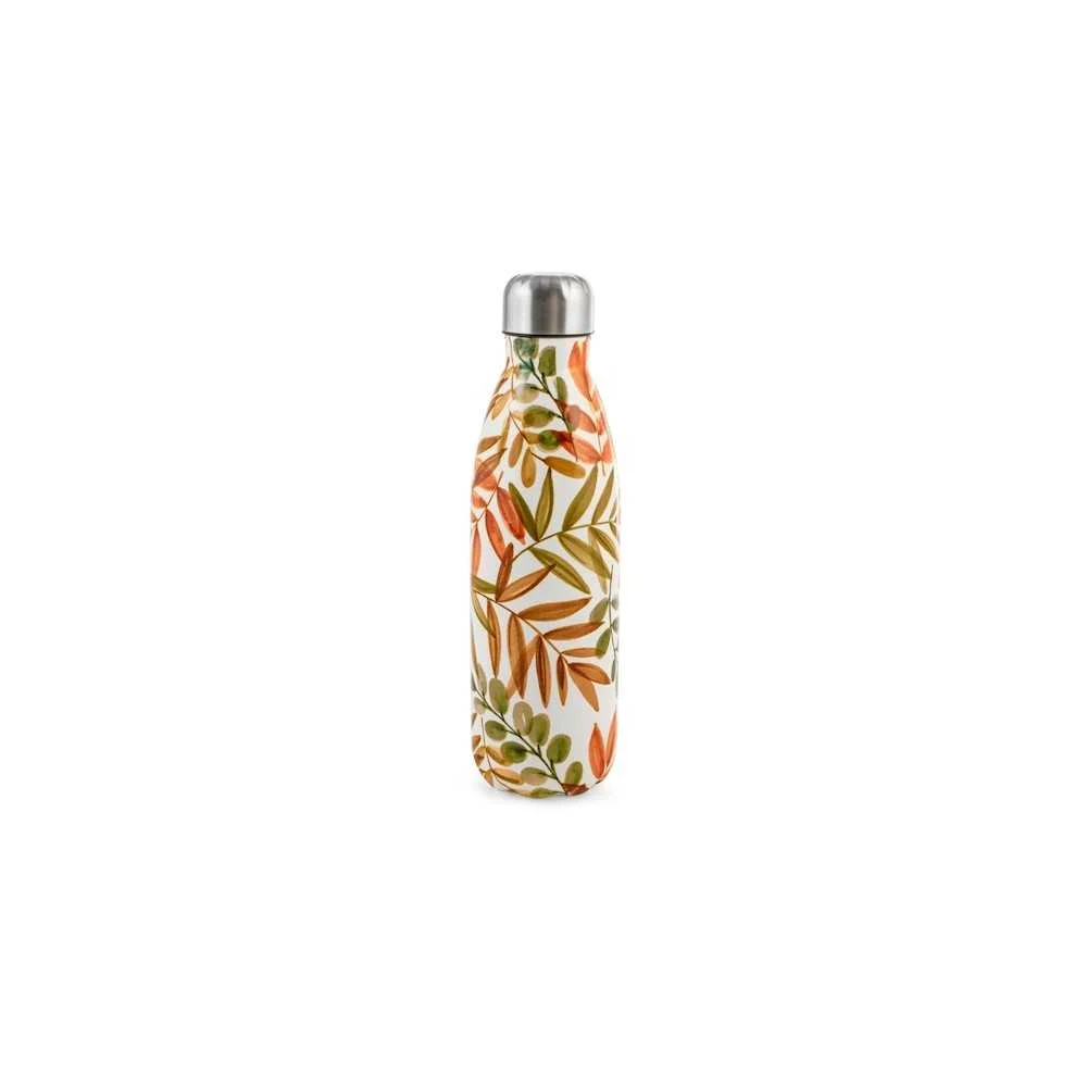 Bottiglia Termica Inox "Leaves" 0,75 L – Caldo 12h, Freddo 24h, BPA Free