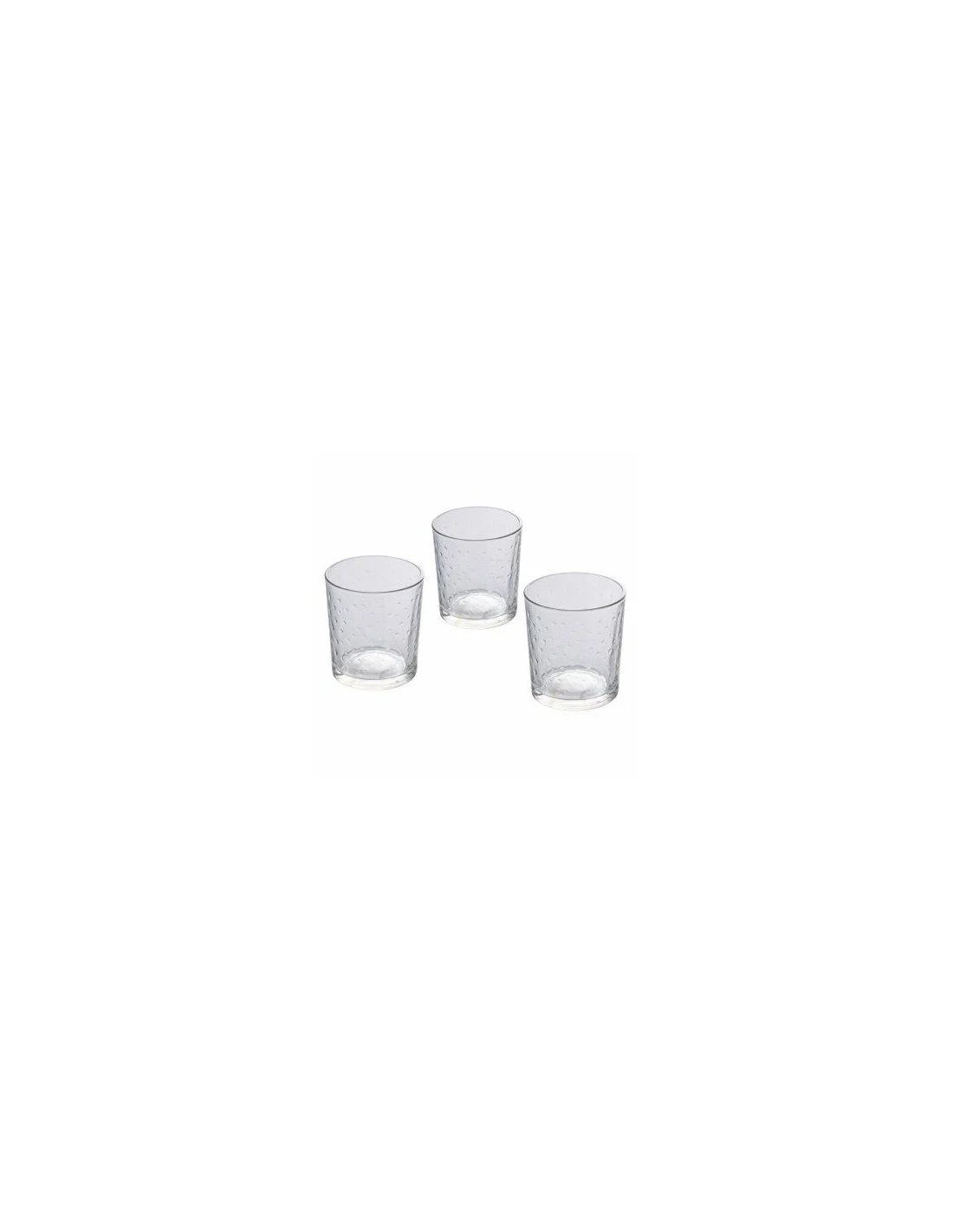 BUBBLE SET 3 BICCHIERI VETRO 265ML