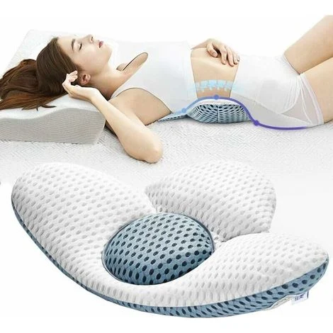 Cuscino lombare ortopedico, supporto lombare, cuscino per dormire, cuscino da letto con supporto lombare per gravidanza e sciatica -- TRIMEC