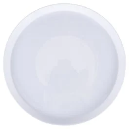 Piatto piano in vetro opalino 27 cm, bianco
