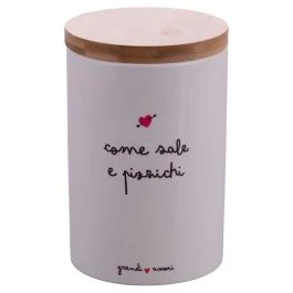 Barattolo sale in ceramica 750 ml, Grandi Amori