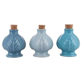 Pumo mini oliera 120 ml in ceramica e sughero, Ocean