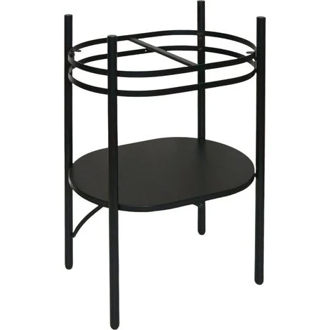 Mobile sotto lavabo L.55 x H.89,5 x P.37,5 cm metallo LUCIA