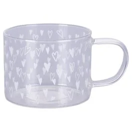 Tazza 380 ml in vetro borosilicato, Glass