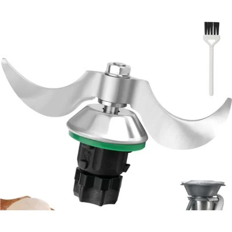 [NON UTILIZZATO] Coltello per impasto compatibile con TM6/TM5, pezzi di ricambio per coltello Thermomix, coltello per impastare in acciaio inossidabile, pulizia rapida, nessun residuo di impasto o con