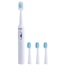 Spazzolino sonico elettrico ricaricabile 5 modalità, bianco, Kooper
