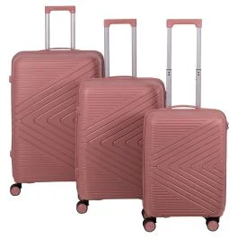 Set 3 valigie, rose gold, Sibilla Travel