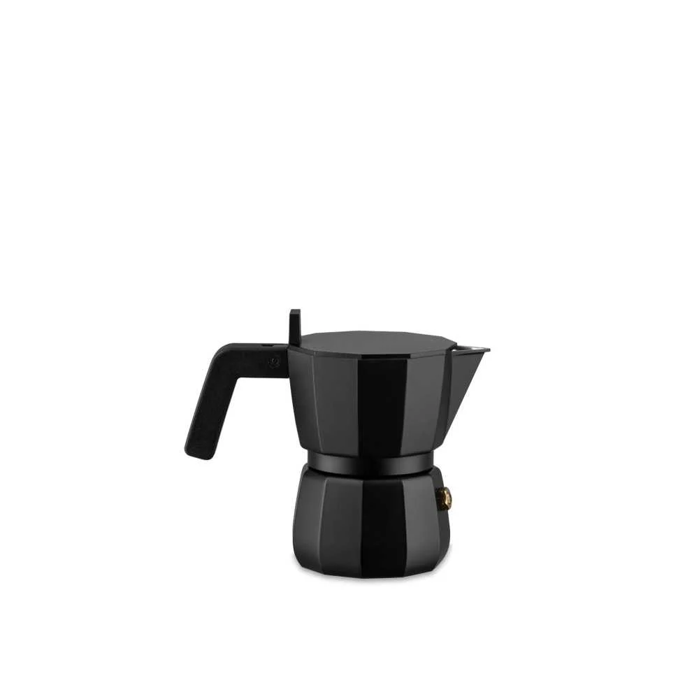 Caffettiera Espresso Moka Alessi 1 Tazza Nera 150 ml