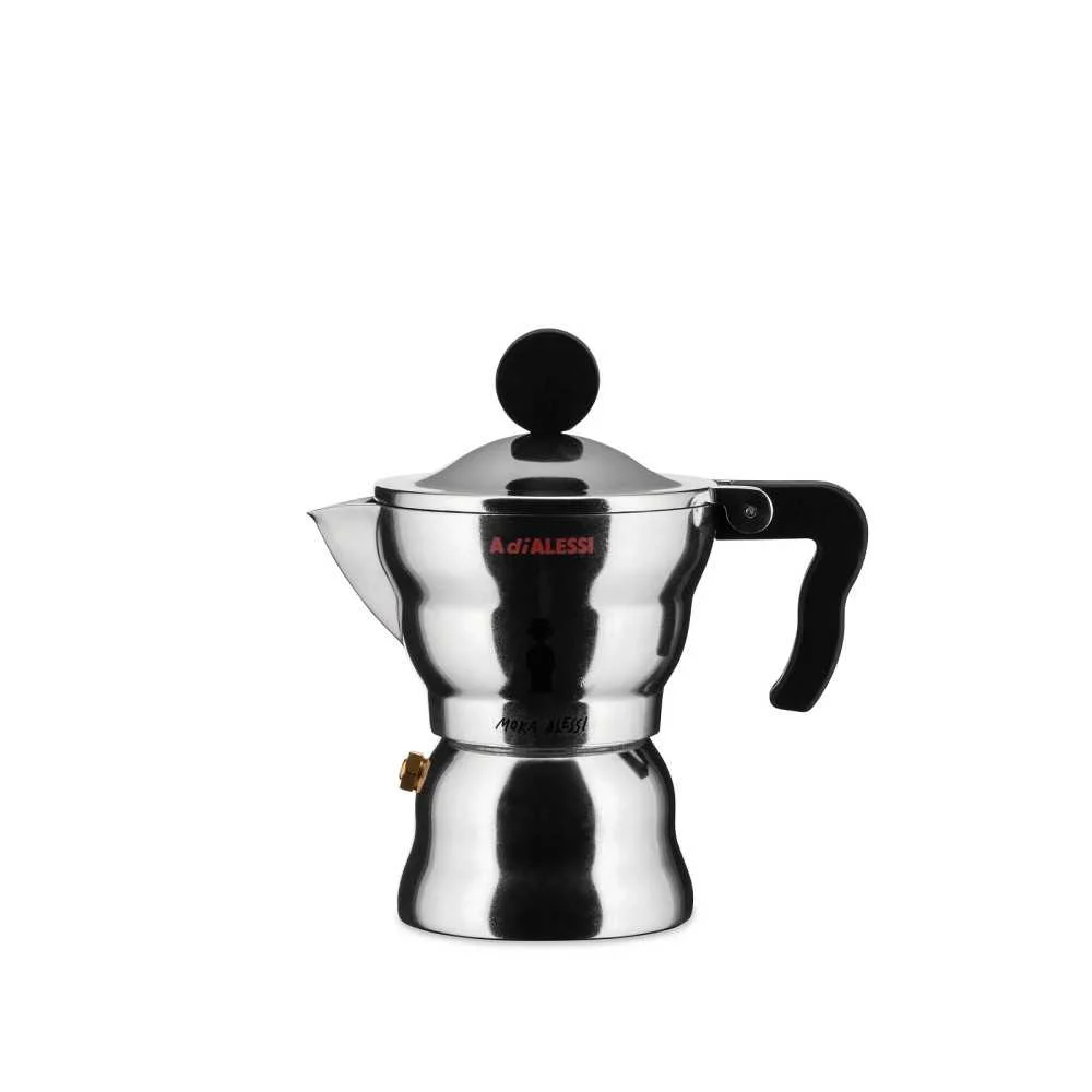 Caffettiera Espresso Moka Alessi 3 Tazze Alessandro Mendini