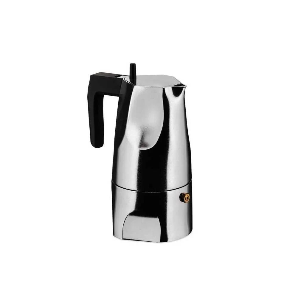 Caffettiera "Ossidiana" 3 Tazze – Alluminio by Alessi