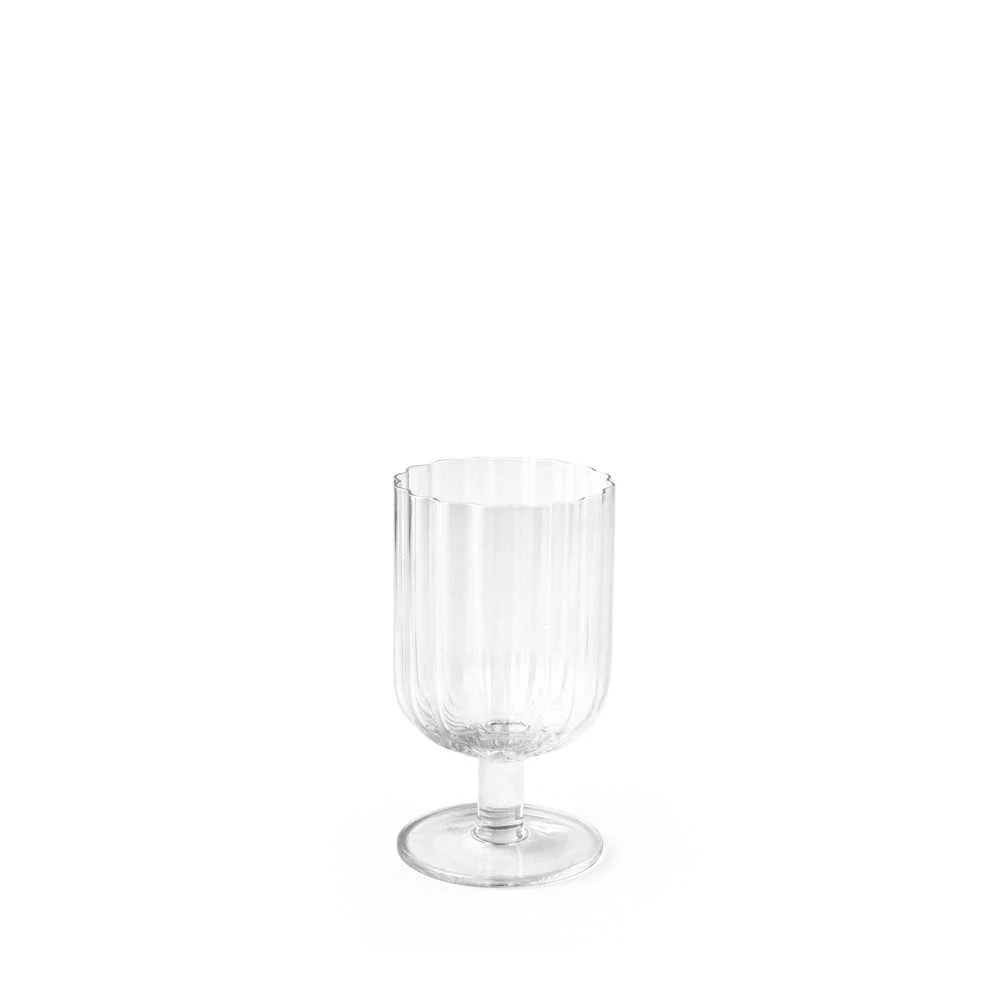 Calice Vetro Trasparente Ondulato 32 cl