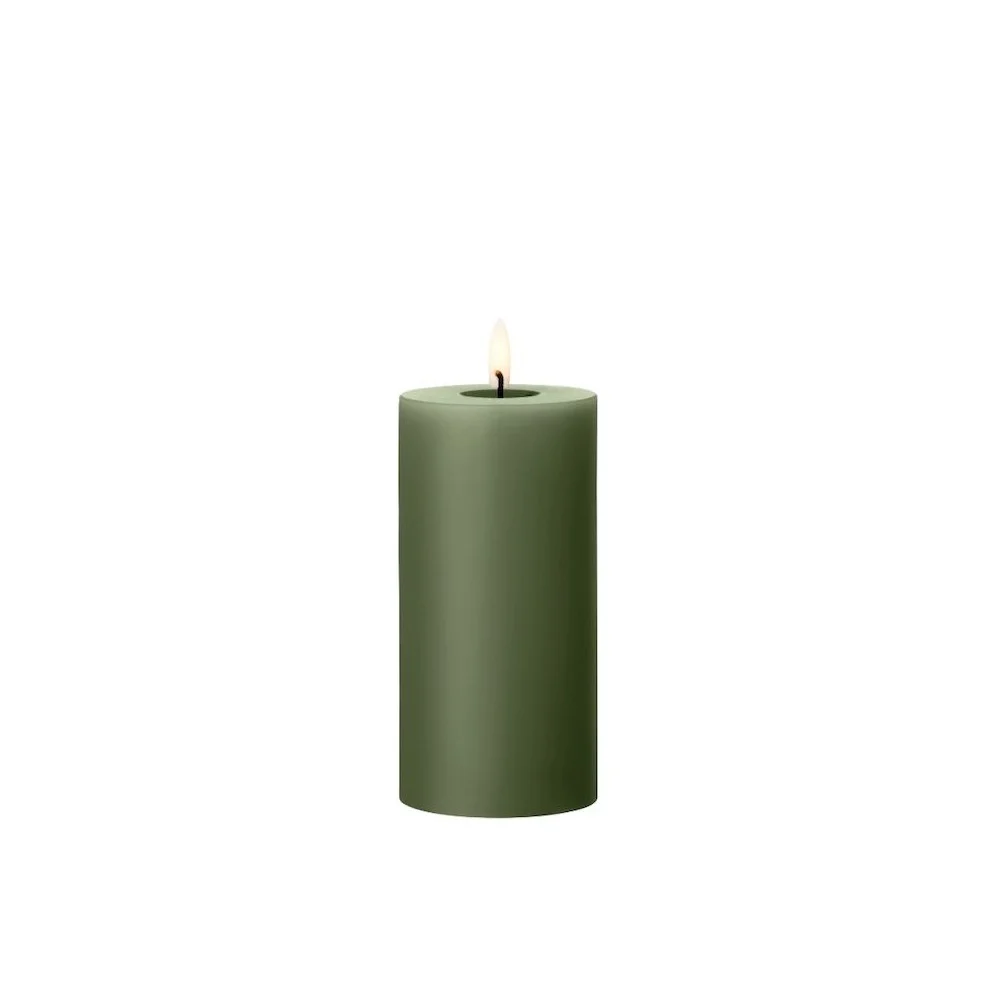 Candela LED Ester & Erik Verde 7,5x15 cm Vera Cera