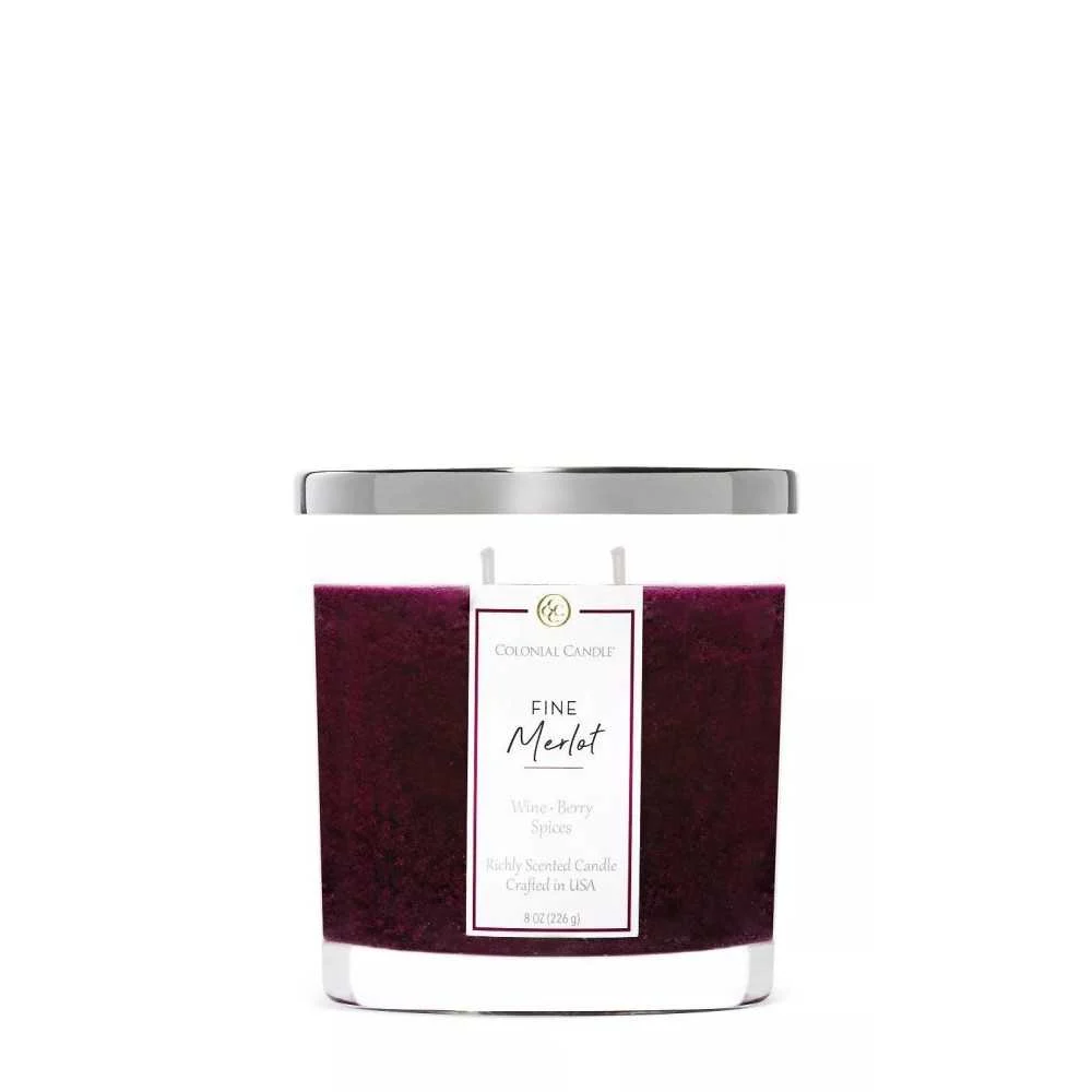 Candela Profumata Fine Merlot Colonial Candle 8oz