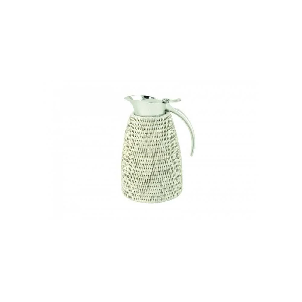 Caraffa Termica in Rattan Bianco 0.6L