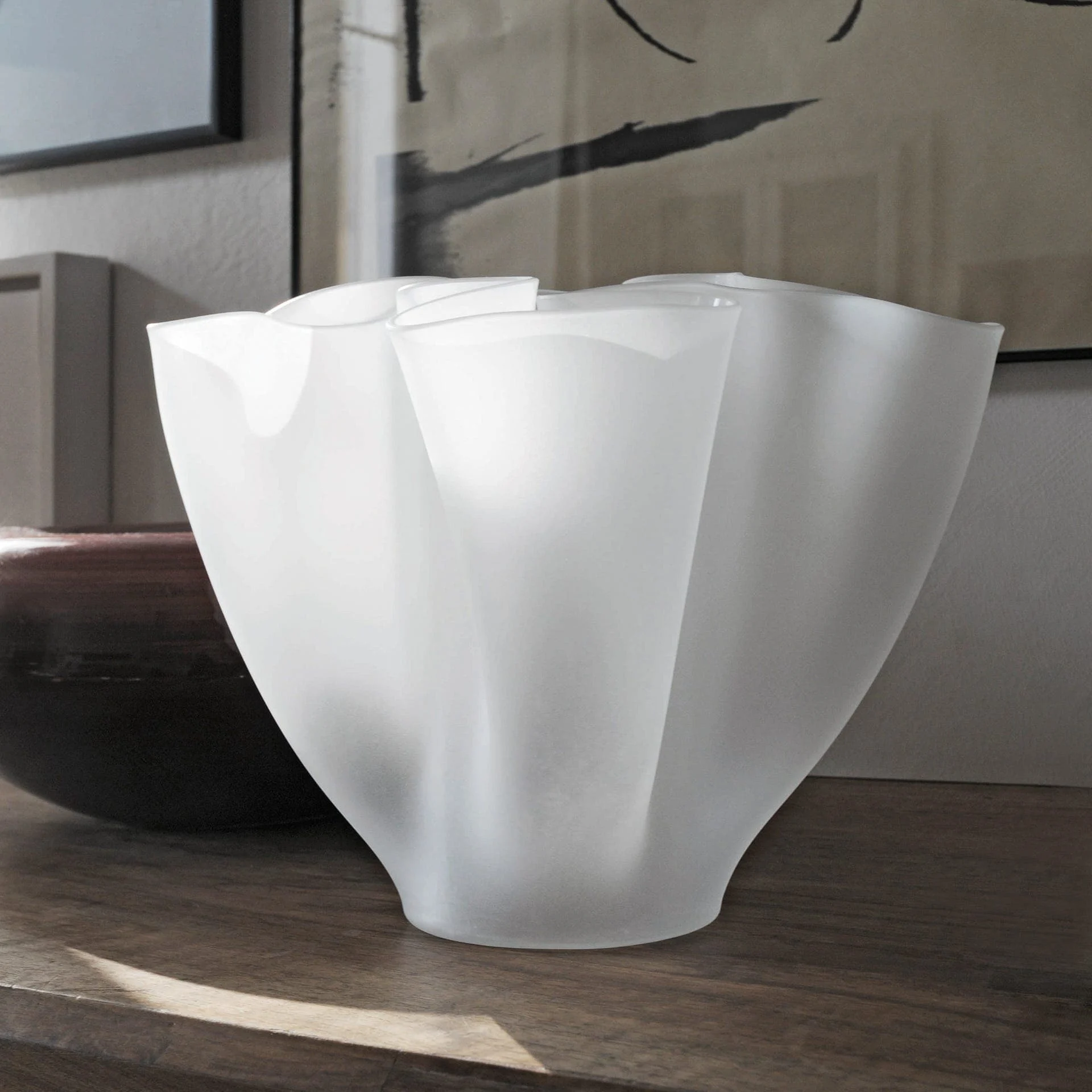 Vaso di Vetro CARTOCCIO di Pietro Chiesa per FontanaArte