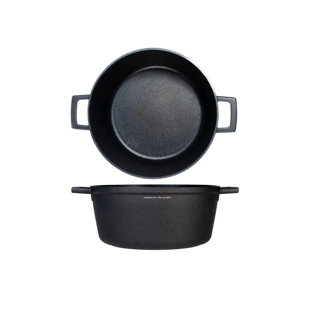 Casseruola Antiaderente 2 Manici Essential Borghese Ø 28 cm – Per Preparazioni Generose