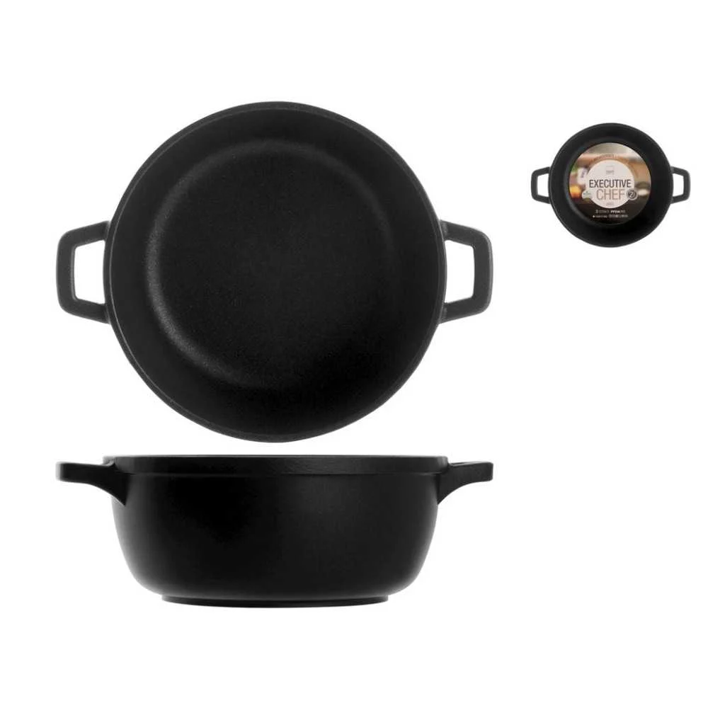 Casseruola Antiaderente Ø 18 cm 2 Manici – Extra Chef