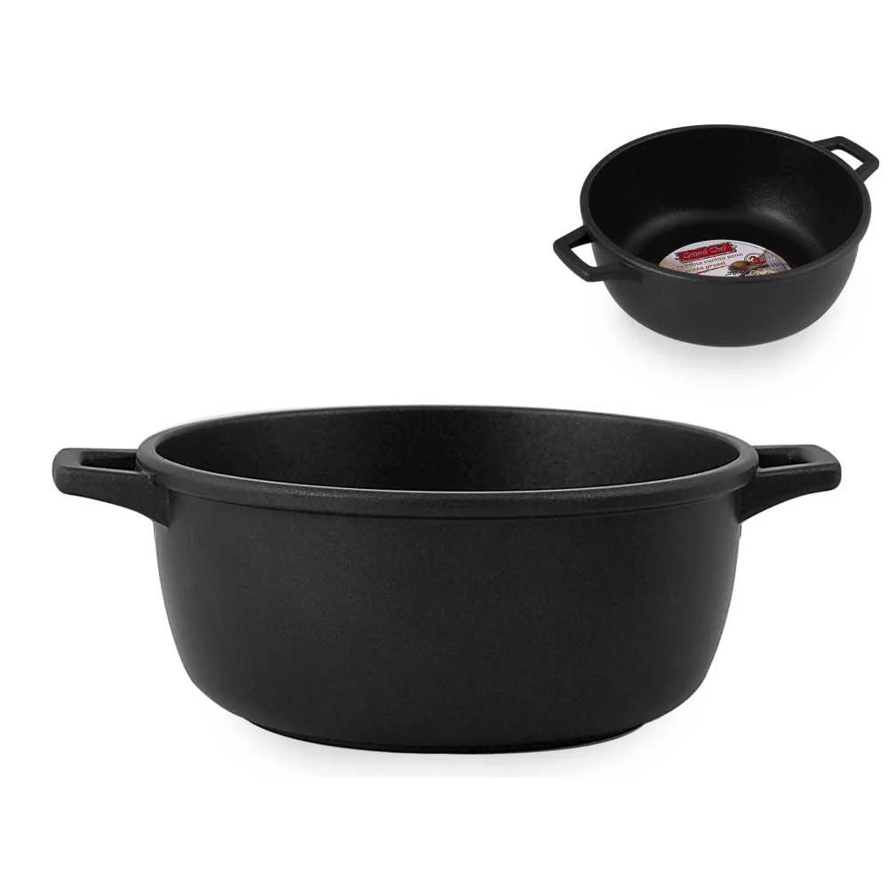 Casseruola Antiaderente Ø 24 cm 2 Manici – Extra Chef