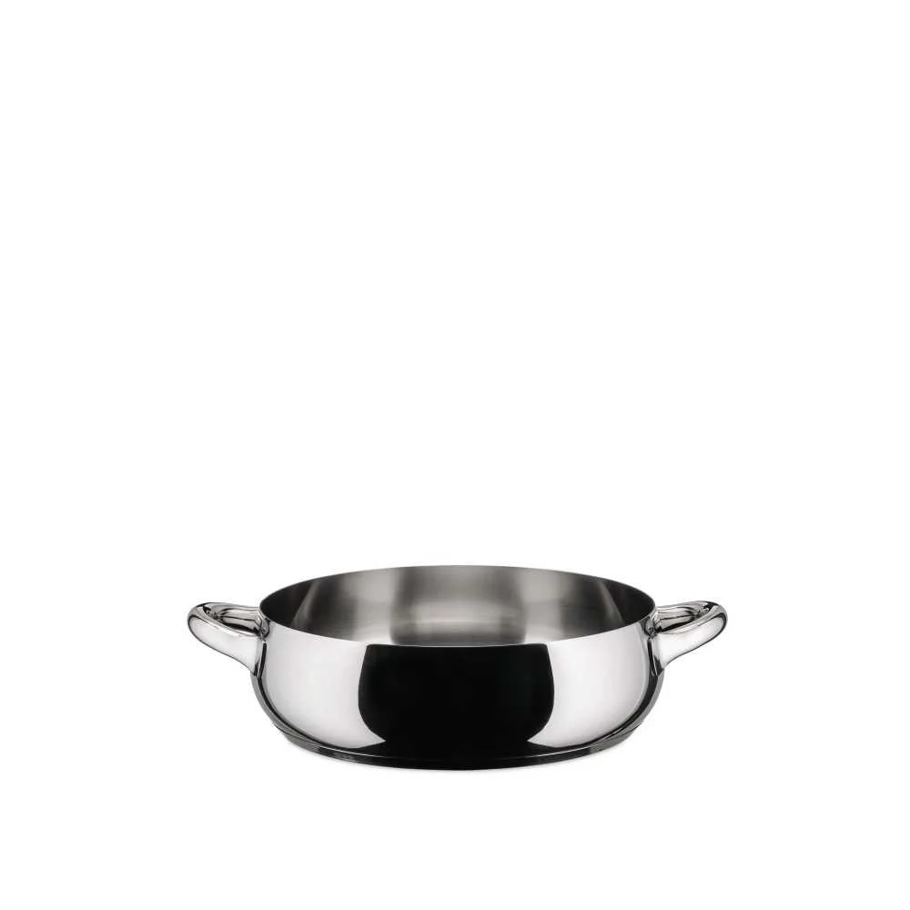 Casseruola bassa due manici in acciaio inox Ø 24 cm "Mami" Alessi