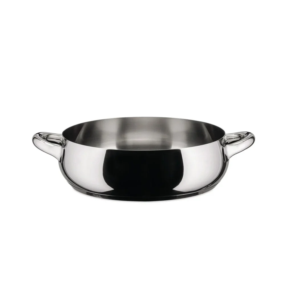 Casseruola bassa due manici in acciaio inox Ø 28 cm "Mami" Alessi