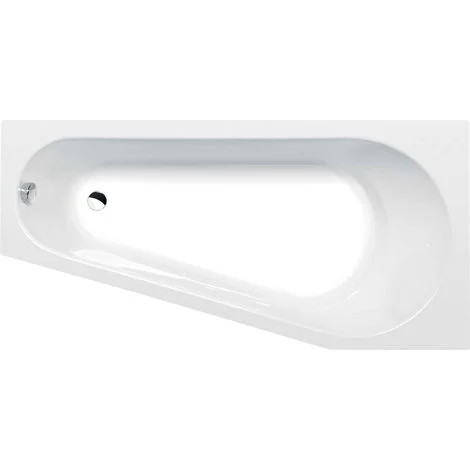 Polysan Vasche da bagno - Vasca da bagno asimmetrica PROJEKTA 160x80x44 cm, bianco 21111