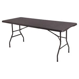 Tavolo richiudibile a valigia marrone 181x74x74 cm, Esté