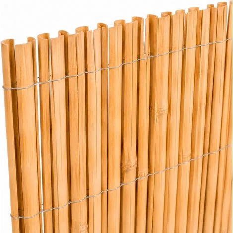 Arella In Bamboo Naturale Spaccato Per Privacy Totale Giardino Balcone Canniccio Frangivento Robusto Arredamento Outdoor Stile Orientale 1 X 3 Metri