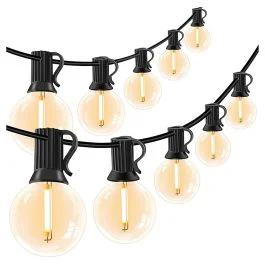 Catena luminosa 40 bulbi bianco caldo, 20+5m, Kooper