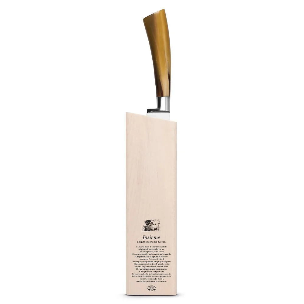 Ceppo con Coltello Pane 22 cm
