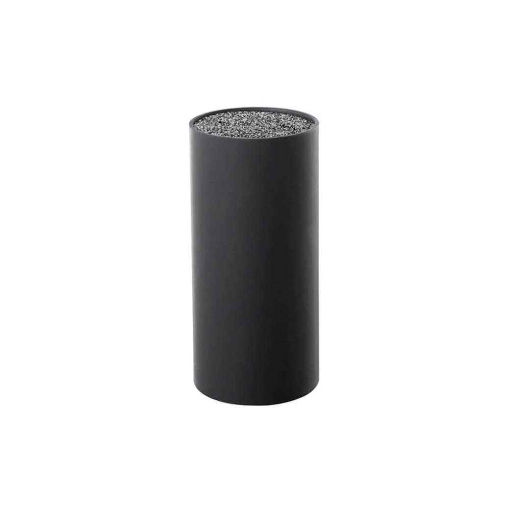 Ceppo Portacoltelli con Inserto Flessibile 11×22 cm Nero