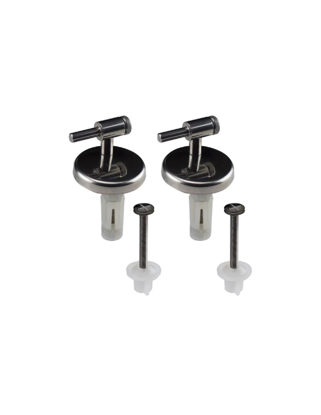 CERNIERA KIT RICAMBIO SEDILI COPRI WC INOX REGOLABILI