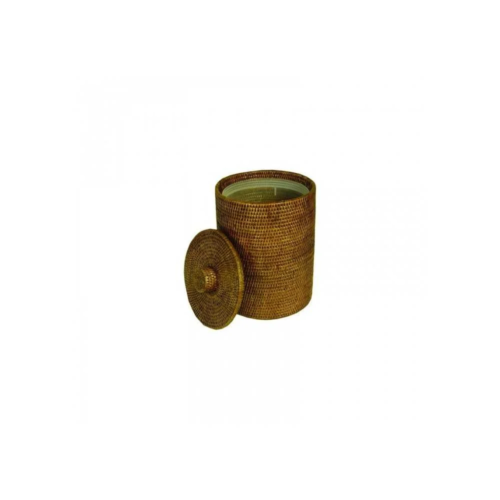 Cestino Gettacarta in Rattan Scuro
