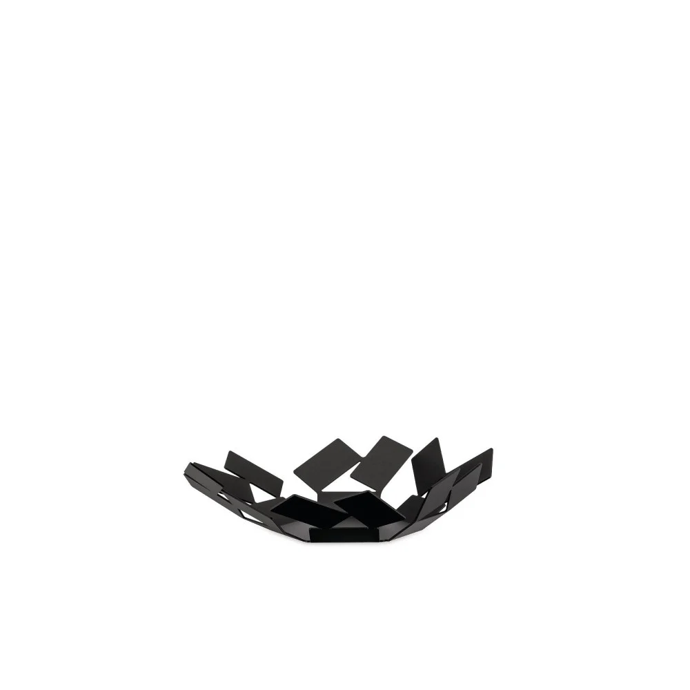 Cestino Nero Elegante "La Stanza dello Scirocco" 24,5x23,2x6,2 cm