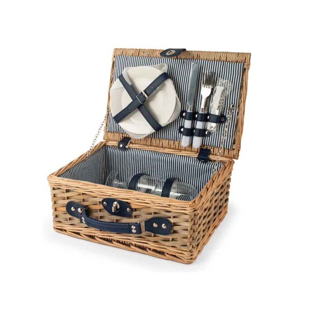 Cestino Picnic in Vimini per 2 Persone – Stile Classico