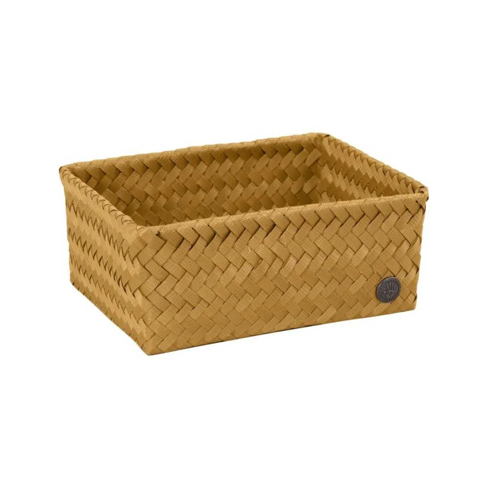 Cestino portaoggetti "Fit Medium High" Yellow 18x24x10 cm