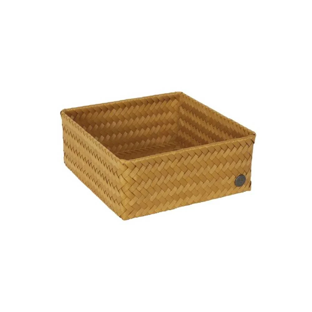 Cestino portaoggetti Fit Square 24 Ochre Yellow 24x24x10H cm