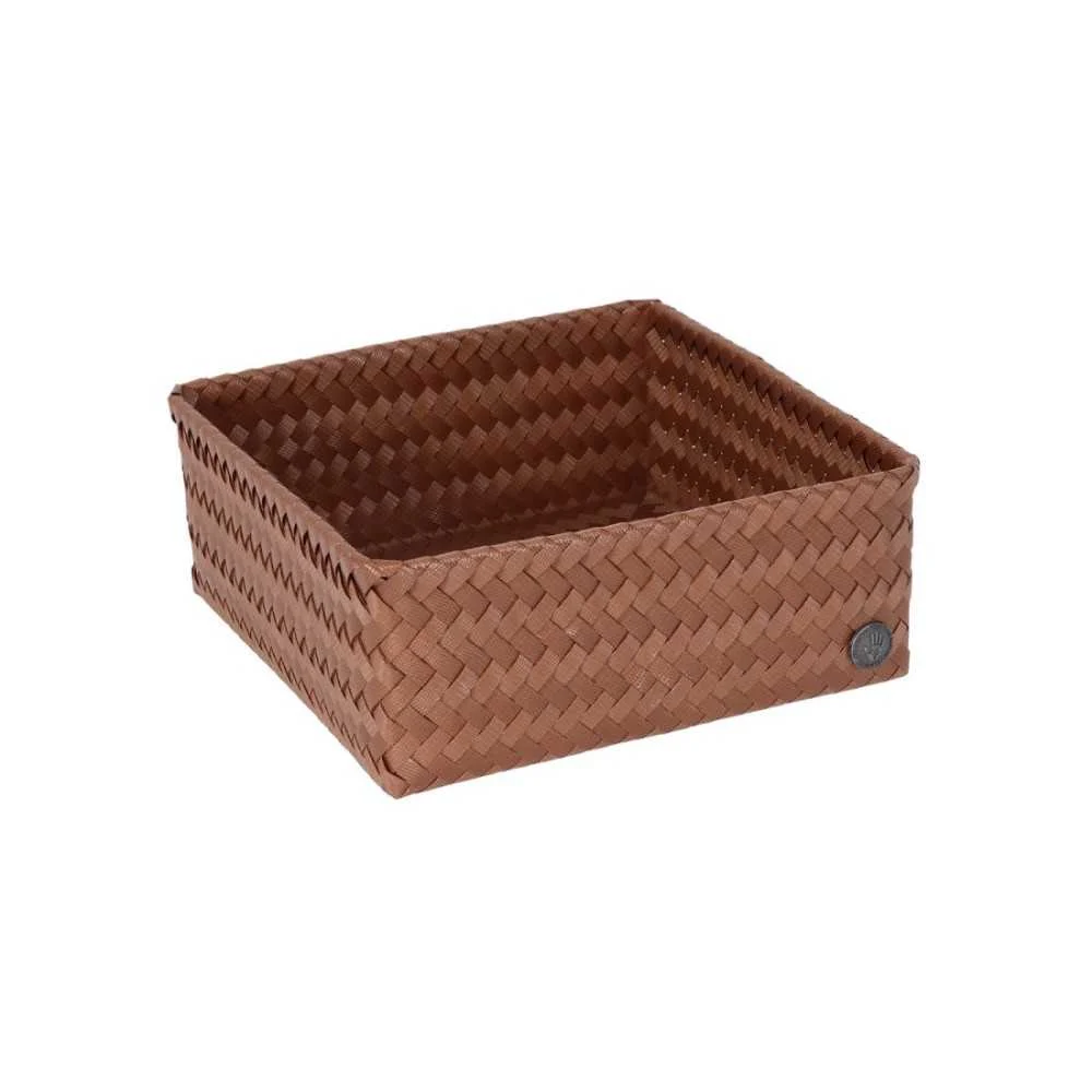 Cestino portaoggetti Fit Square 24 Sienna 24x24x10H cm