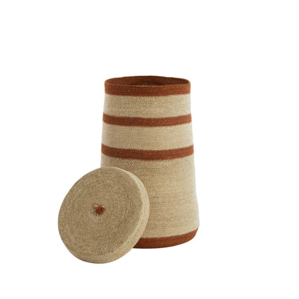 Cesto Bellagio Alghe Marine e Terracotta Ø33x52 cm