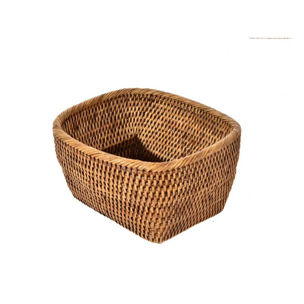 Cesto in Rattan Rettangolare Naturale 16x20