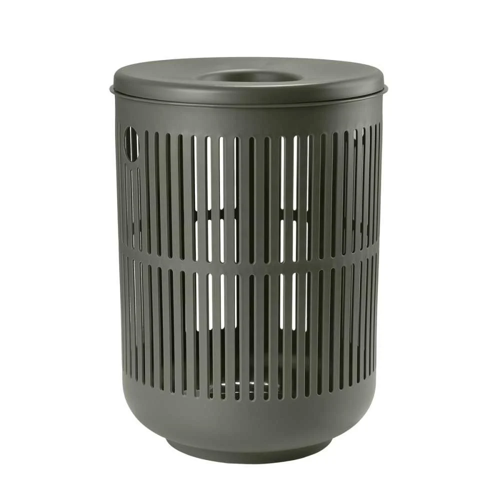 Cesto Portabiancheria Ume Verde Oliva 60L Ø40x45 cm