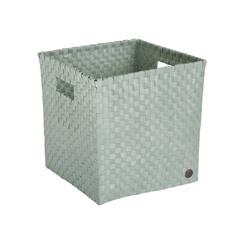 Cesto portaoggetti verde 30x30 cm – Handed By Sicilia