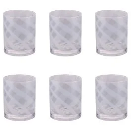 Set 6 bicchieri acqua 340 ml, Vertigo White