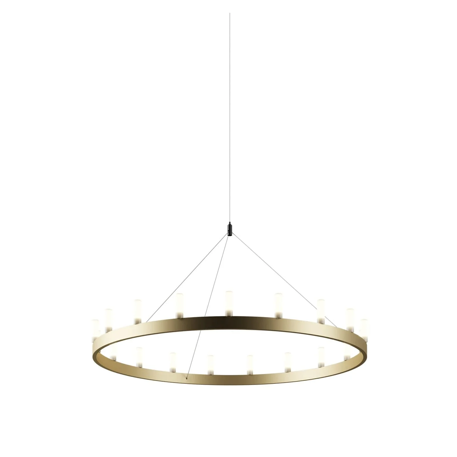 Lampada a Sospensione CHANDELIER Medium Oro di David Chipperfield per FontanaArte